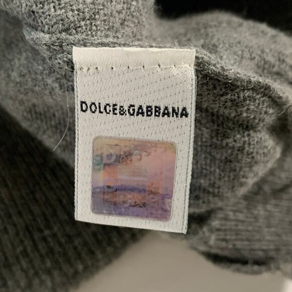 D&G DOLCE GABBANA L Vintage Embroidered Metallic Sequin Sweater Wool - Picture 8 of 8